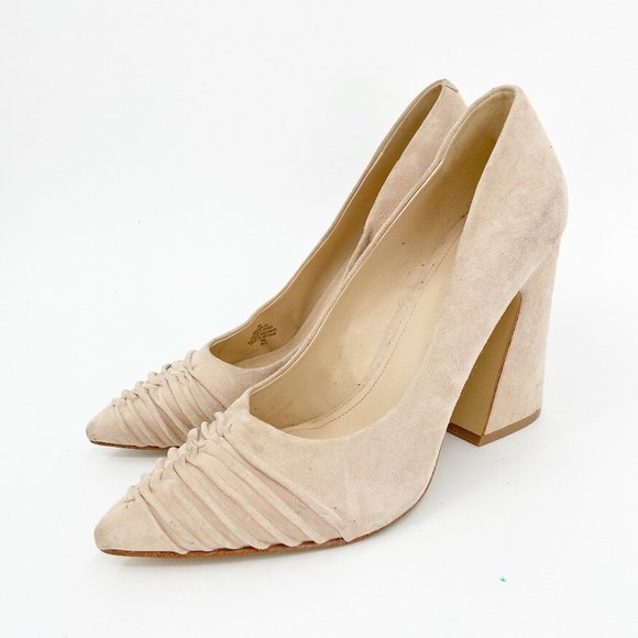 Nine West Harlyn Flared Block Heel Pump 